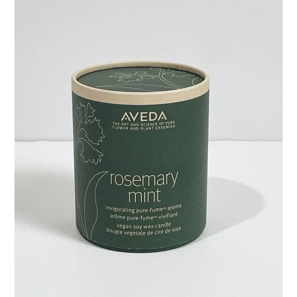 Aveda Rosemary Mint Pure-Fume Aroma Vegan Soy Wax Candle 7.8 oz
